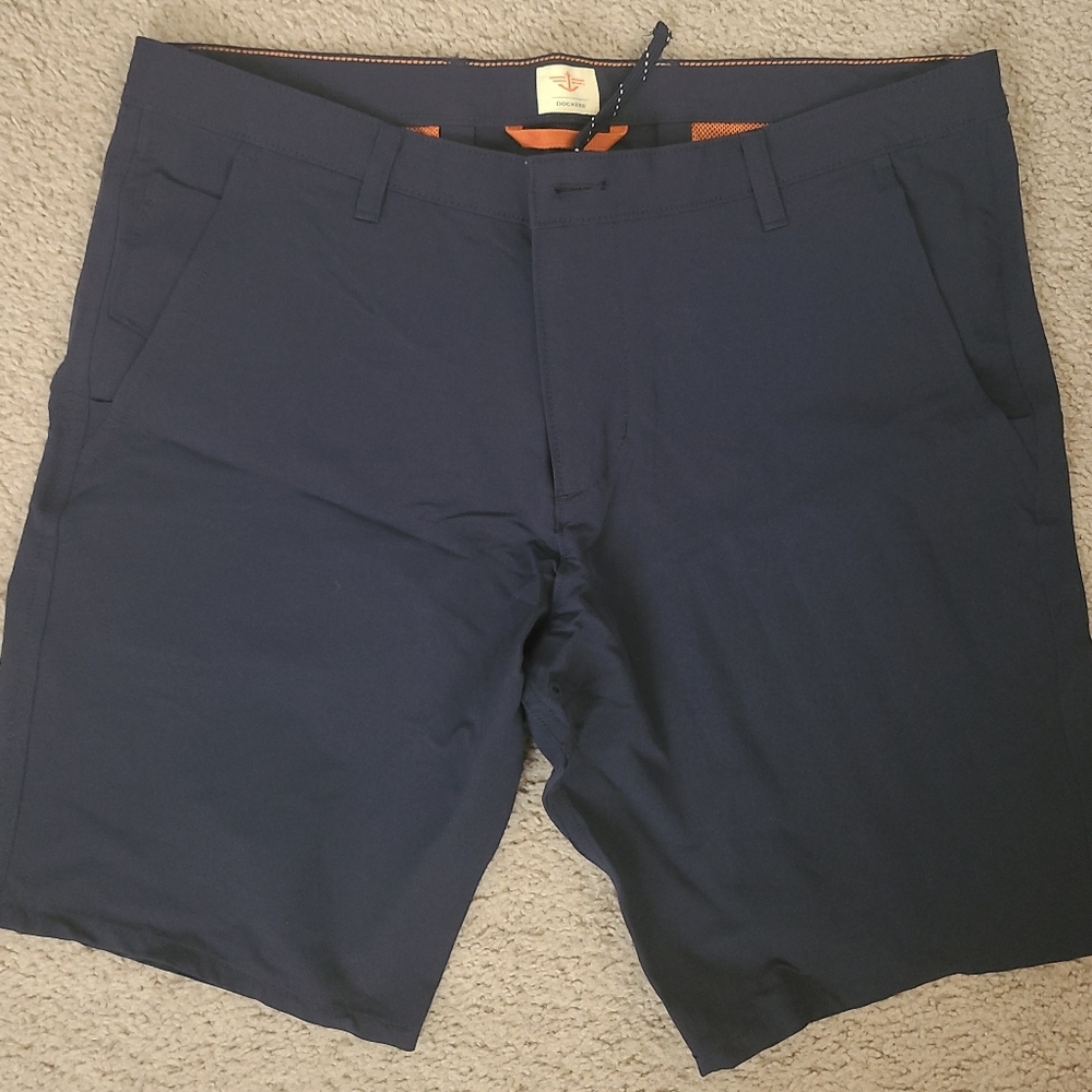 Men's Dockers On-The-Go Shorts, Navy, 38